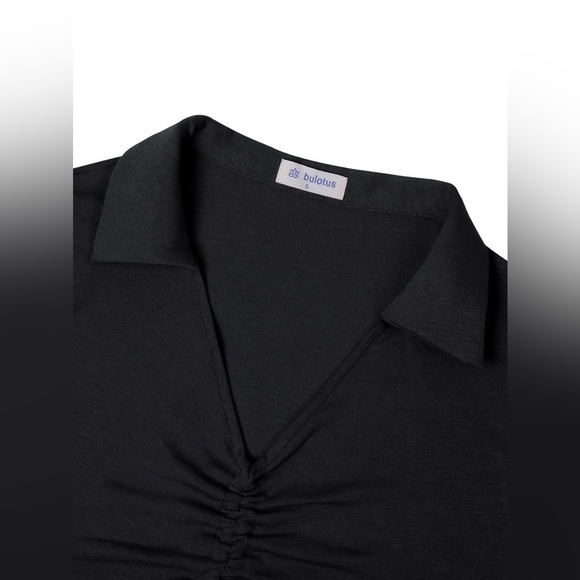 NWT Stylish Ruched Roll Sleeve Tunic - Picture 7 of 13